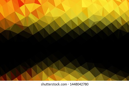 Light Orange vector blurry triangle texture. An elegant bright illustration with gradient. Template for a cell phone background.