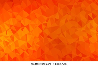 Light Orange vector blurry triangle template. Shining colored illustration in a Brand new style. Completely new template for your business design.