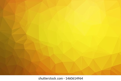 Light Orange vector blurry triangle texture. Shining colored illustration in a Brand new style. Brand new design for your business.