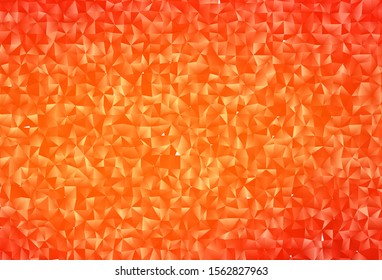 Light Orange vector blurry triangle texture. Shining colored illustration in a Brand new style. New texture for your design.