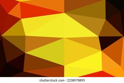 Textura triangular vectorial naranja claro. Ilustración abstracta vaga con gradiente. Nuevo estilo para su diseño de negocio.