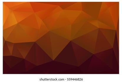 Light Orange vector blurry triangle background design. Geometric background in Origami style with gradient. 