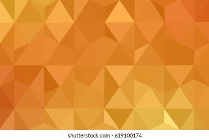 Light Orange vector blurry triangle background design. Geometric background in Origami style with gradient. 