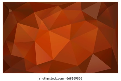 Light Orange vector blurry triangle background design. Geometric background in Origami style with gradient. 