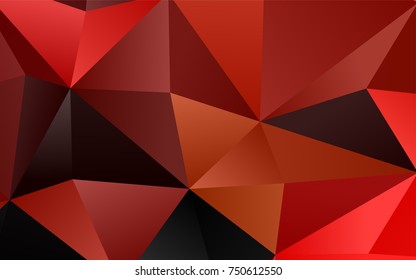 Light Orange vector blurry triangle template. Shining colored illustration in a brand-new style. A completely new template for your business design.