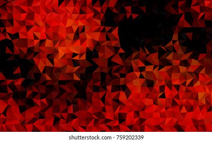Light Orange vector blurry triangle background. Modern geometrical abstract illustration with gradient. Brand-new style for your business design.