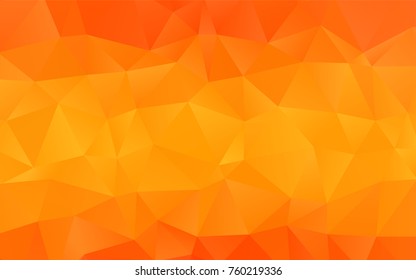 Light Orange vector blurry triangle pattern. Colorful abstract illustration with gradient. The elegant pattern can be used as part of a brand book.