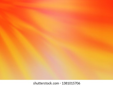 Light Orange vector bokeh pattern. A vague abstract illustration with gradient. The template for backgrounds of cell phones.