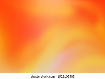 Light Orange vector bokeh pattern. Creative illustration in halftone style with gradient. The best blurred design for your business.