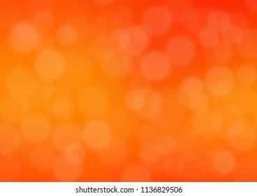 Light Orange vector bokeh template. Modern geometrical abstract illustration with gradient. Brand new style for your business design.