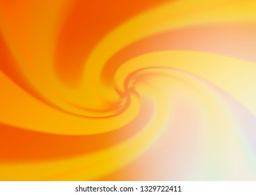 Light Orange vector bokeh template. Colorful abstract illustration with gradient. The background for your creative designs.