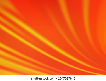Light Orange vector bokeh template. Modern geometrical abstract illustration with gradient. The best blurred design for your business.