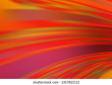 Light Orange vector bokeh template. Creative illustration in halftone style with gradient. The best blurred design for your business.