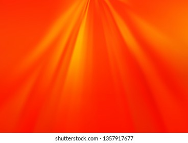 Light Orange vector bokeh template. Modern geometrical abstract illustration with gradient. A new texture for your design.