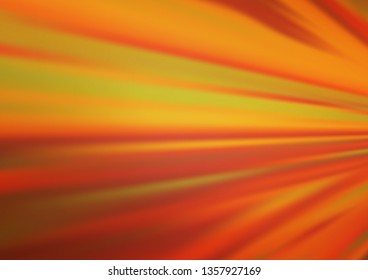 Light Orange vector bokeh template. An elegant bright illustration with gradient. The template can be used for your brand book.