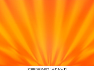 Light Orange vector bokeh template. Modern geometrical abstract illustration with gradient. The background for your creative designs.