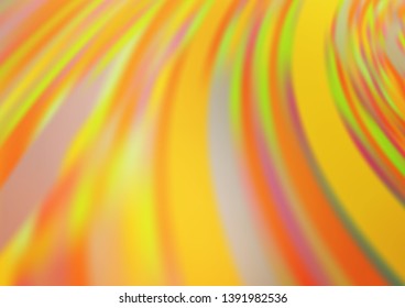 Light Orange vector bokeh template. Modern geometrical abstract illustration with gradient. The template for backgrounds of cell phones.