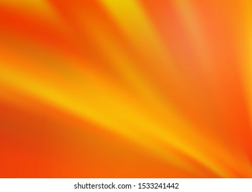 Light Orange vector bokeh template. Colorful abstract illustration with gradient. Brand new style for your business design.