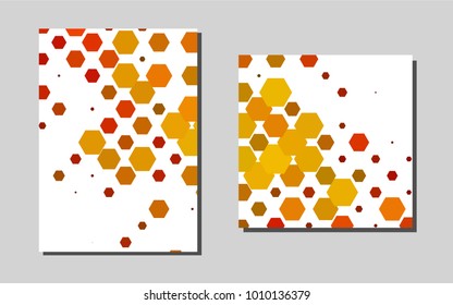 Light Orange vector brochure for ui, ux design. Web interface on abstract background with colorful gradient. New design for a poster, banner of your website.