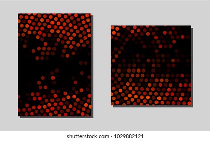 Light Orange vector brochure for ui, ux design. Abstract booklet on colored background with gradient. Completely new template for your brand book.