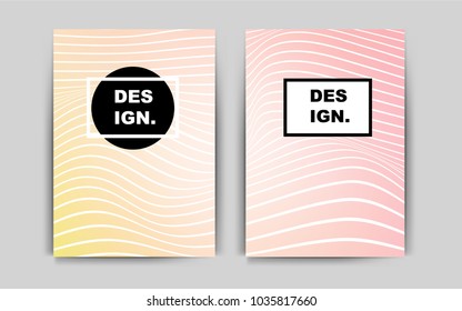 Light Orange vector brochure for ui, ux design. Web interface on abstract background with colorful gradient. Beautiful design for cover of notepads.