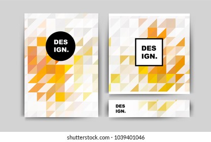Light Orange vector brochure for ui, ux design. Blurred decorative design in abstract style with textbox. New design for a poster, banner of your website.