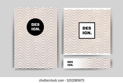 Light Orange vector brochure for ui, ux design. Booklet with textbox on colorful abstract background. Completely new template for your brand book.