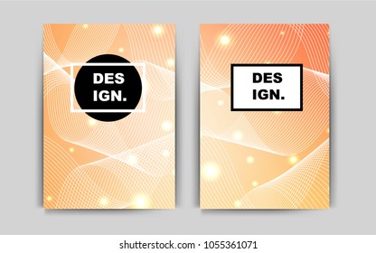 Light Orange vector brochure for ui, ux design. Beautiful colored sample in A4 size. New design for a poster, banner of your website.