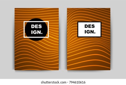 Light Orange vector brochure for ui, ux design. Abstract booklet on colored background with gradient. Pattern for ads, leaflets, labels of your business.