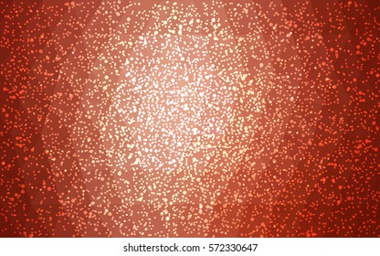 Light Orange vector christmas polygon background. Low poly Illustration consisting of triangles with snowflakes. Texture background of New Year celebration.