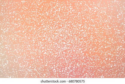 Light Orange vector christmas polygon background. Low poly Illustration consisting of triangles with snowflakes. Texture background of New Year celebration.