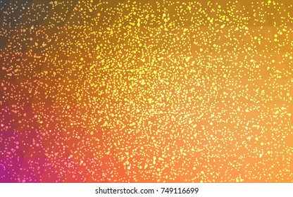 Light Orange vector christmas polygon background. Low poly Illustration consisting of triangles with snowflakes. Texture background of New Year celebration.