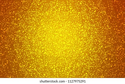 Light Orange vector christmas postcard low polygon background. Illustration consisting of triangles. Abstract triangular polygonal origami or crystal design of New Year celebration.