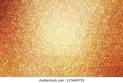 Light Orange vector christmas postcard low polygon background. Illustration consisting of triangles. Abstract triangular polygonal origami or crystal design of New Year celebration.