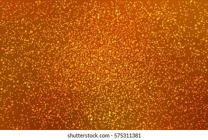 Light Orange vector christmas postcard low polygon background. Illustration consisting of triangles. Abstract triangular polygonal origami or crystal design of New Year celebration.