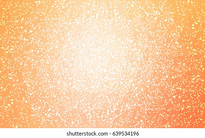 Light Orange vector christmas postcard low polygon background. Illustration consisting of triangles. Abstract triangular polygonal origami or crystal design of New Year celebration.