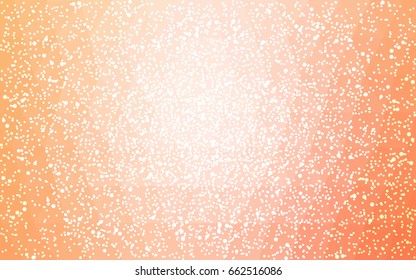 Light Orange vector christmas postcard low polygon background. Illustration consisting of triangles. Abstract triangular polygonal origami or crystal design of New Year celebration.