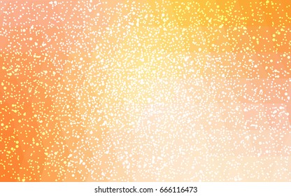 Light Orange vector christmas postcard low polygon background. Illustration consisting of triangles. Abstract triangular polygonal origami or crystal design of New Year celebration.