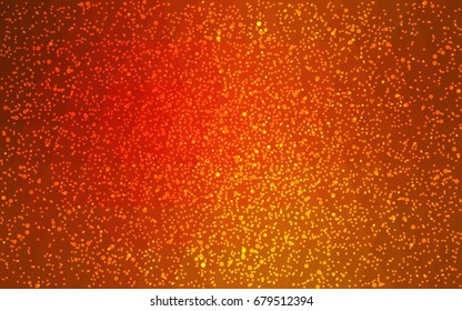 Light Orange vector christmas postcard low polygon background. Illustration consisting of triangles. Abstract triangular polygonal origami or crystal design of New Year celebration.