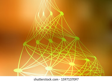 Light Orange vector colorful abstract background. Abstract colorful illustration with gradient. New style design for your brand book.