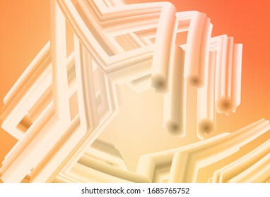 Light Orange vector colorful abstract texture. New colored illustration in blur style with gradient. New style design for your brand book.