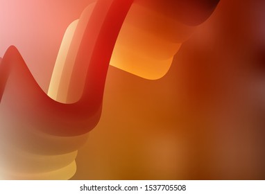 Light Orange vector colorful blur background. A completely new colored illustration in blur style. Background for a cell phone.