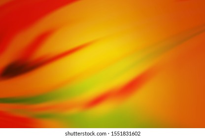Light Orange vector colorful blur background. Glitter abstract illustration with gradient design. Background for a cell phone.