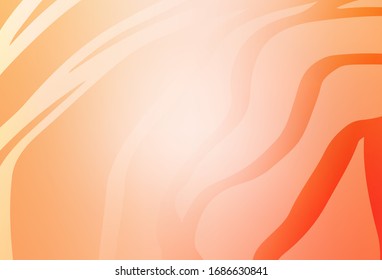 Hellorange Vektorillustration bunter unscharfer Hintergrund. Abstrakte farbige Illustration mit Farbverlauf. Hintergrund für Designs.