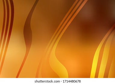 Light Orange vector colorful blur background. Creative illustration in halftone style with gradient. Completely new design for your business.