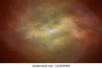 Light Orange vector cover with astronomical stars. Modern abstract illustration with Big Dipper stars. Pattern for astrology websites.