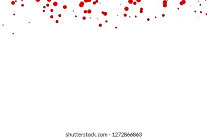 Light Orange vector cover with circles. Glitter abstract illustration with blurred drops of rain. Pattern for ads, booklets.