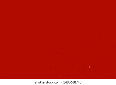 Light Orange vector cover with circles, cubes. Abstract backdrop with colorful circles, rectangles. Design for business adverts.