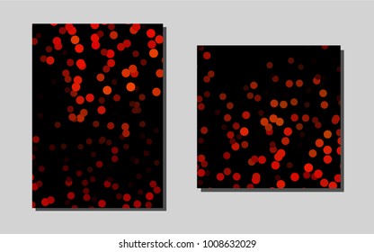 Light Orange vector cover for Envelopes. Beautiful colored sample in A4 size. The pattern can be used for any ad, booklets.
