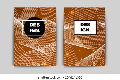 Light Orange vector cover for Envelopes. Glitter abstract design concept with text box. Pattern for ads, leaflets, labels of your business.